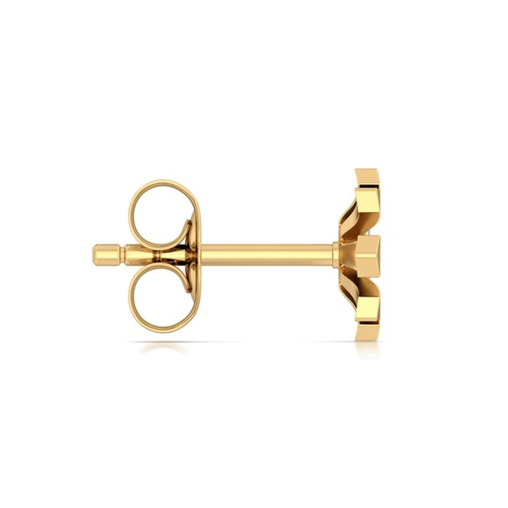 Greek lotus Diamond Earrings