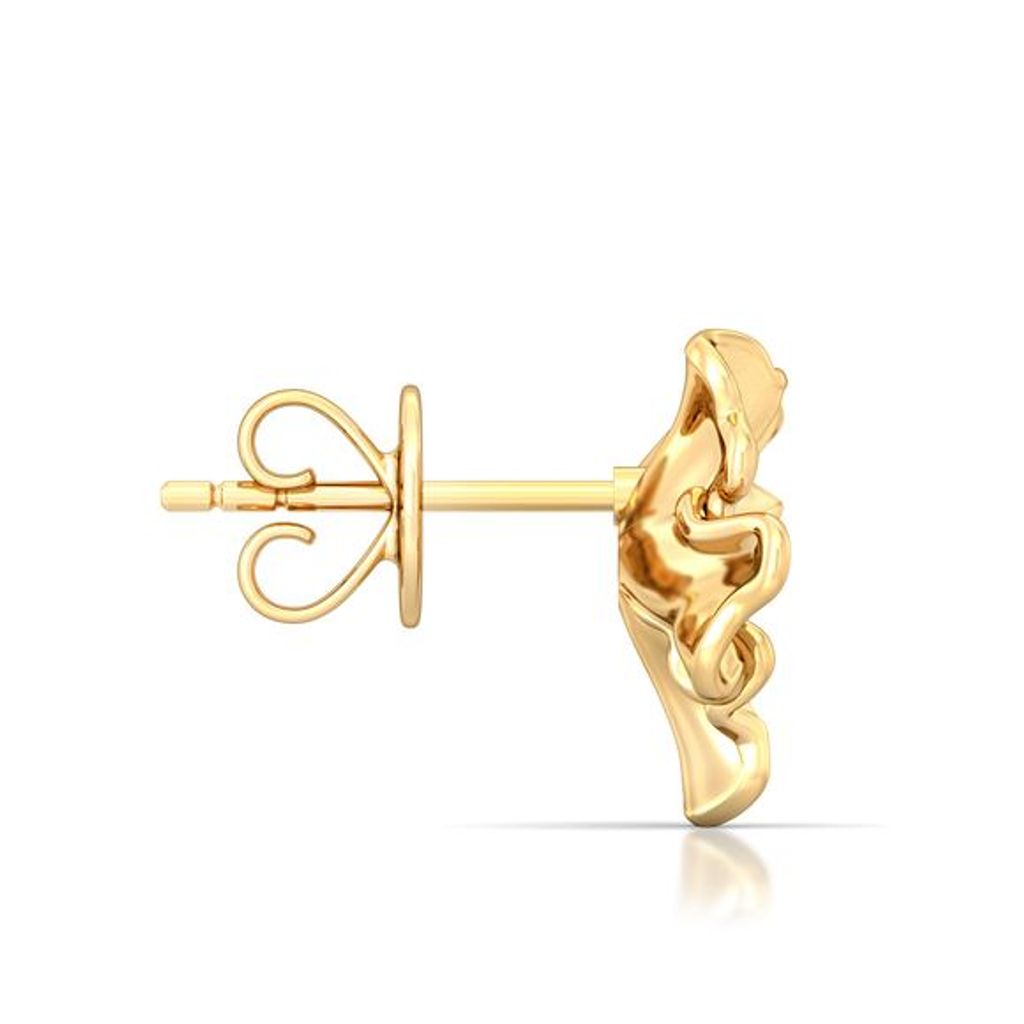 Yellow Carnation Diamond Earrings