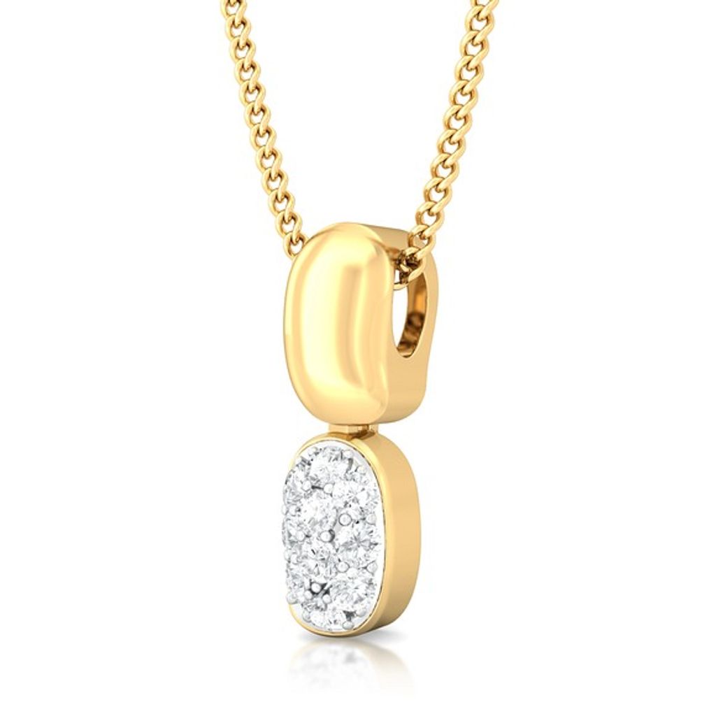 Bean gleam Diamond Pendants