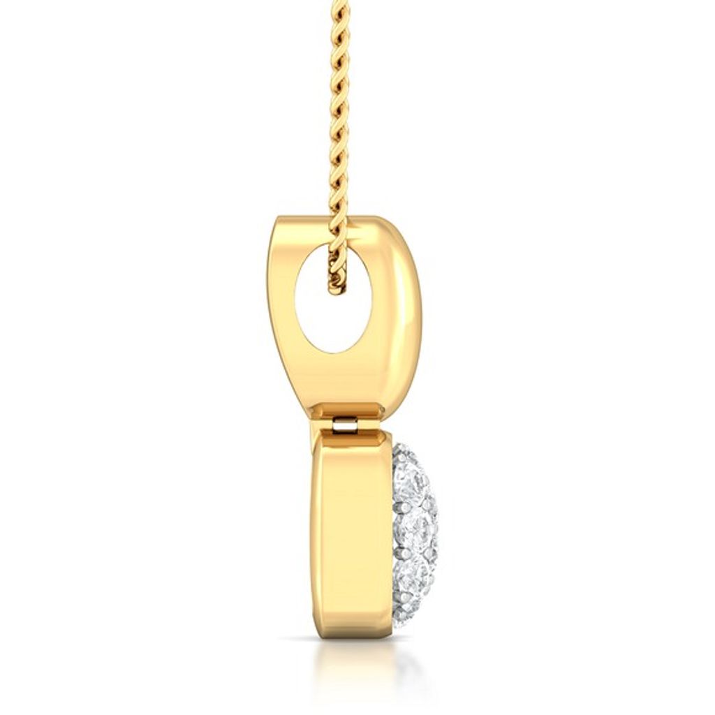 Bean gleam Diamond Pendants