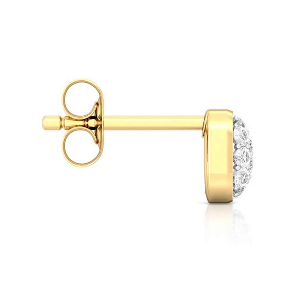 Bean gleam Diamond Earrings