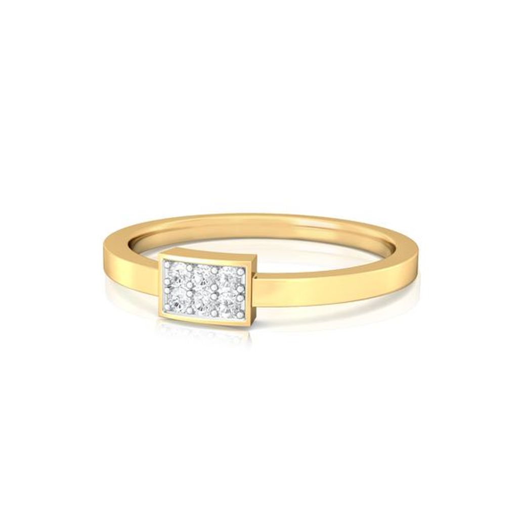 Oblong Bling Diamond Rings image