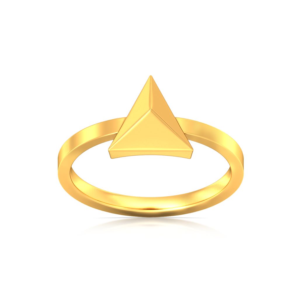 Love Triangles Gold Rings alternate view 3