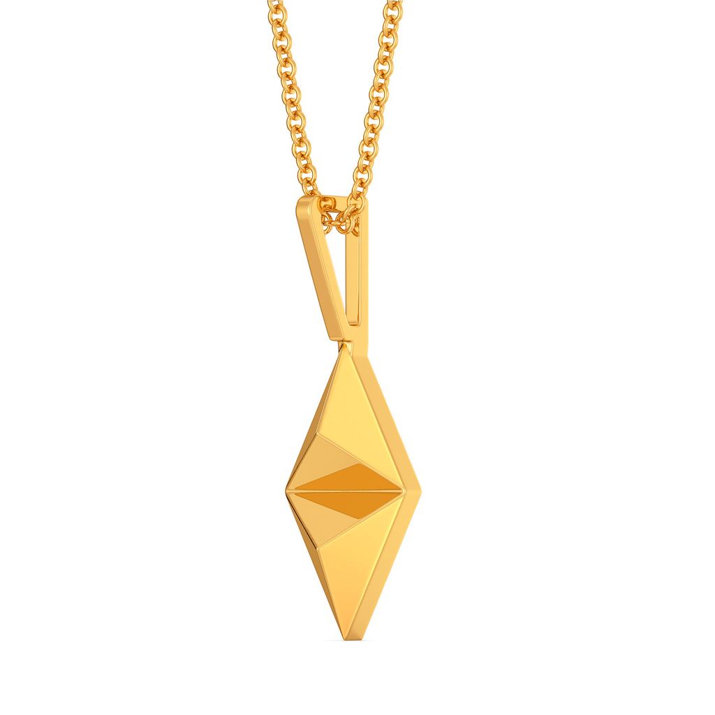 Love Triangles Gold Pendants