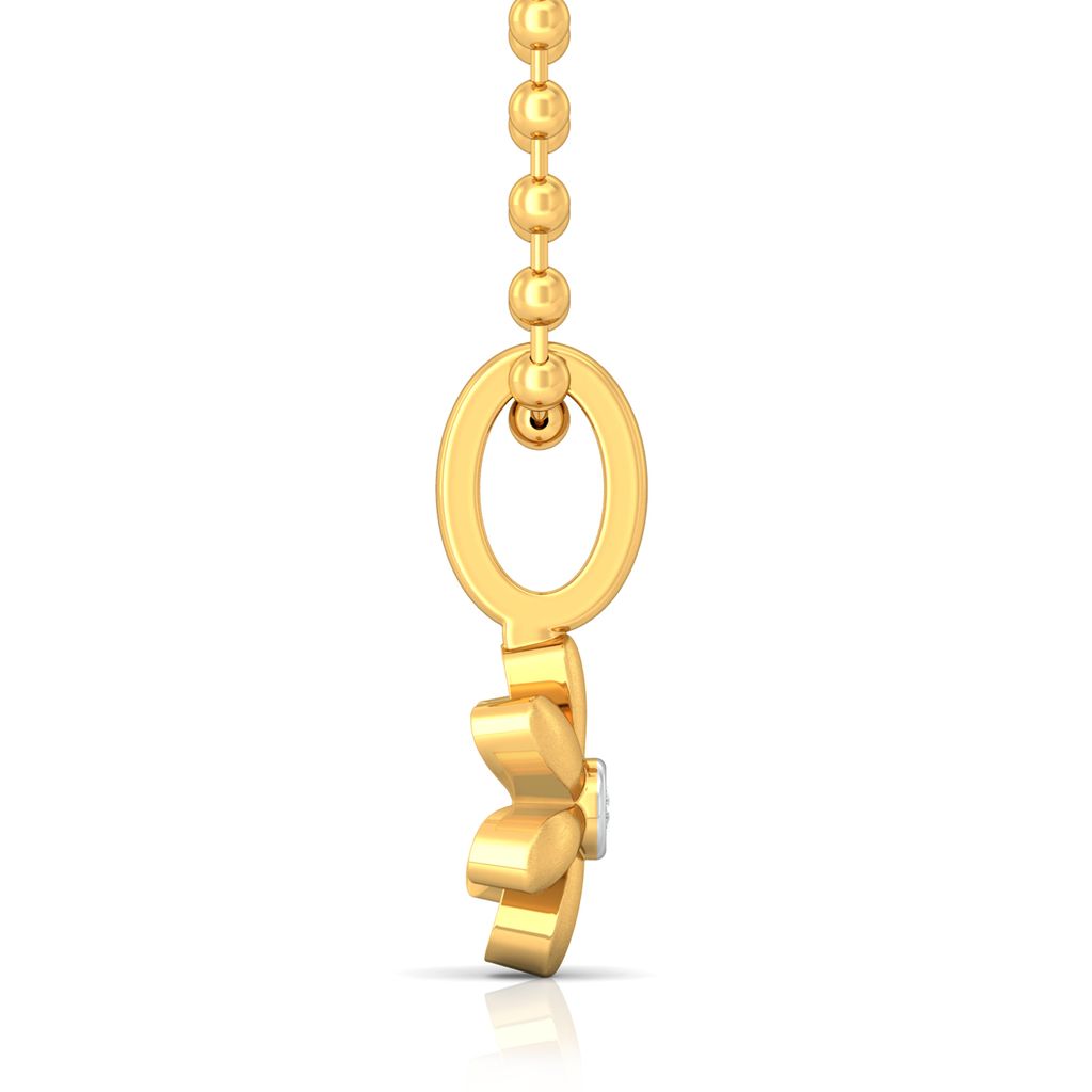 Floral Charm Diamond Pendants