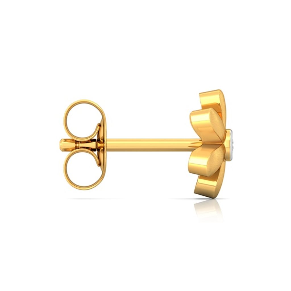 Floral Charm Diamond Earrings