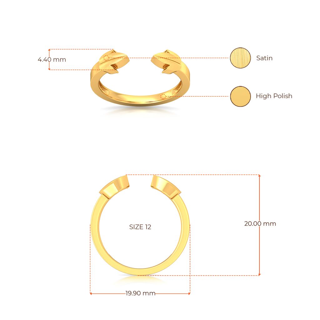 Leaf of Faith Gold Rings image