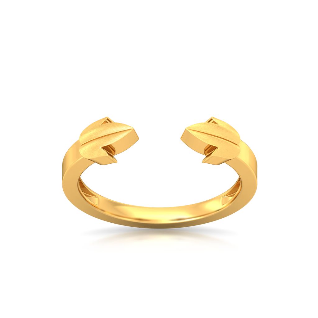 Leaf of Faith Gold Rings alternate view 3