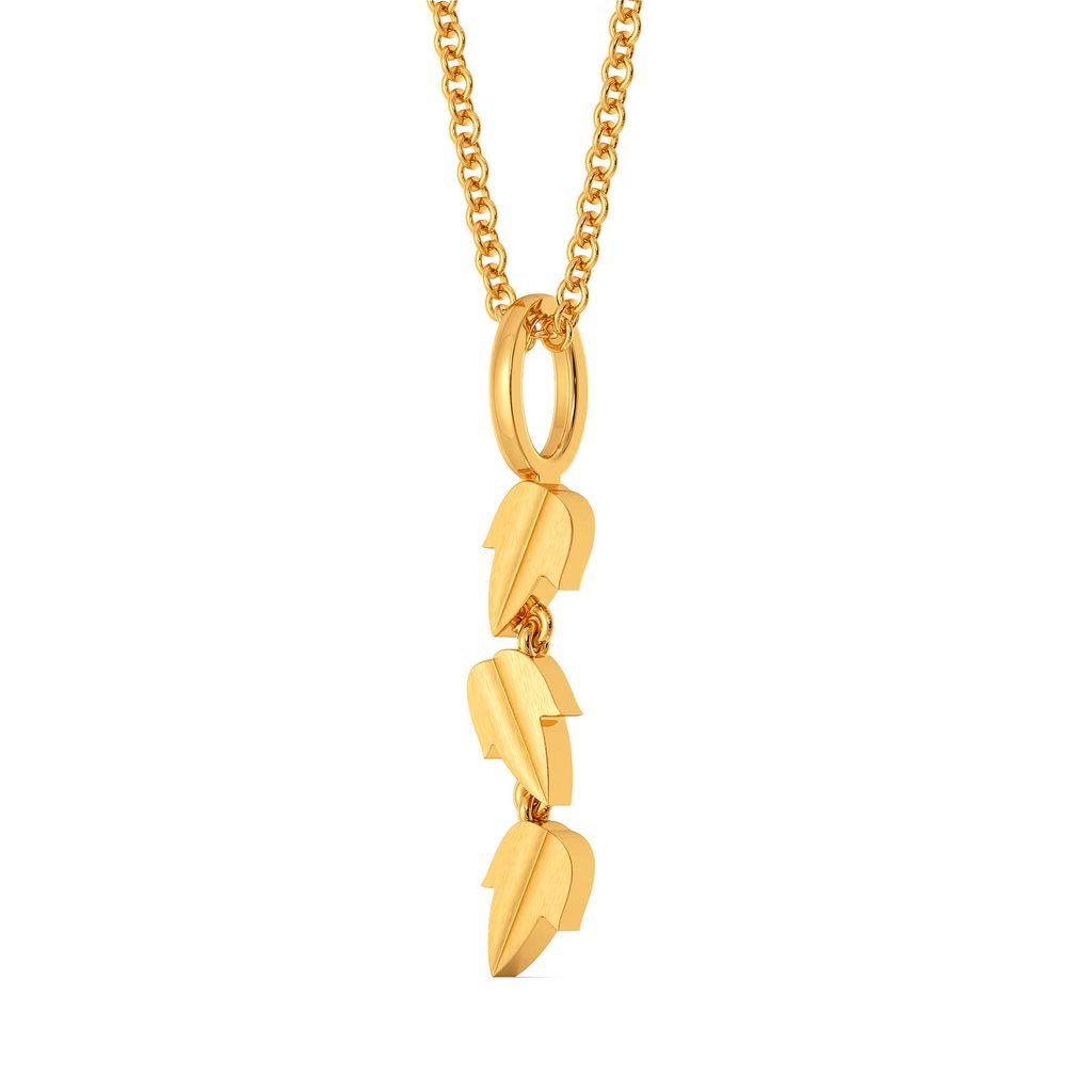 Leaf of Faith Gold Pendants