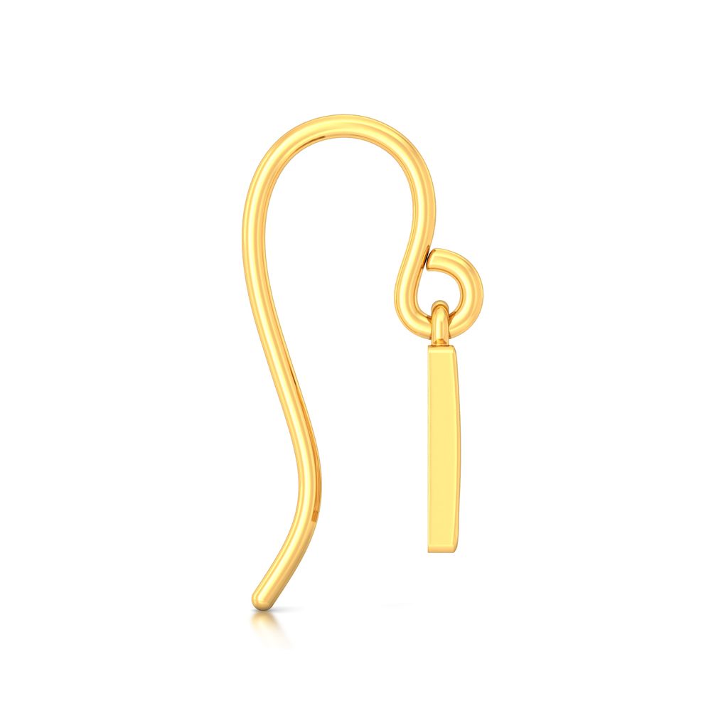 Trapeze Gold Earrings