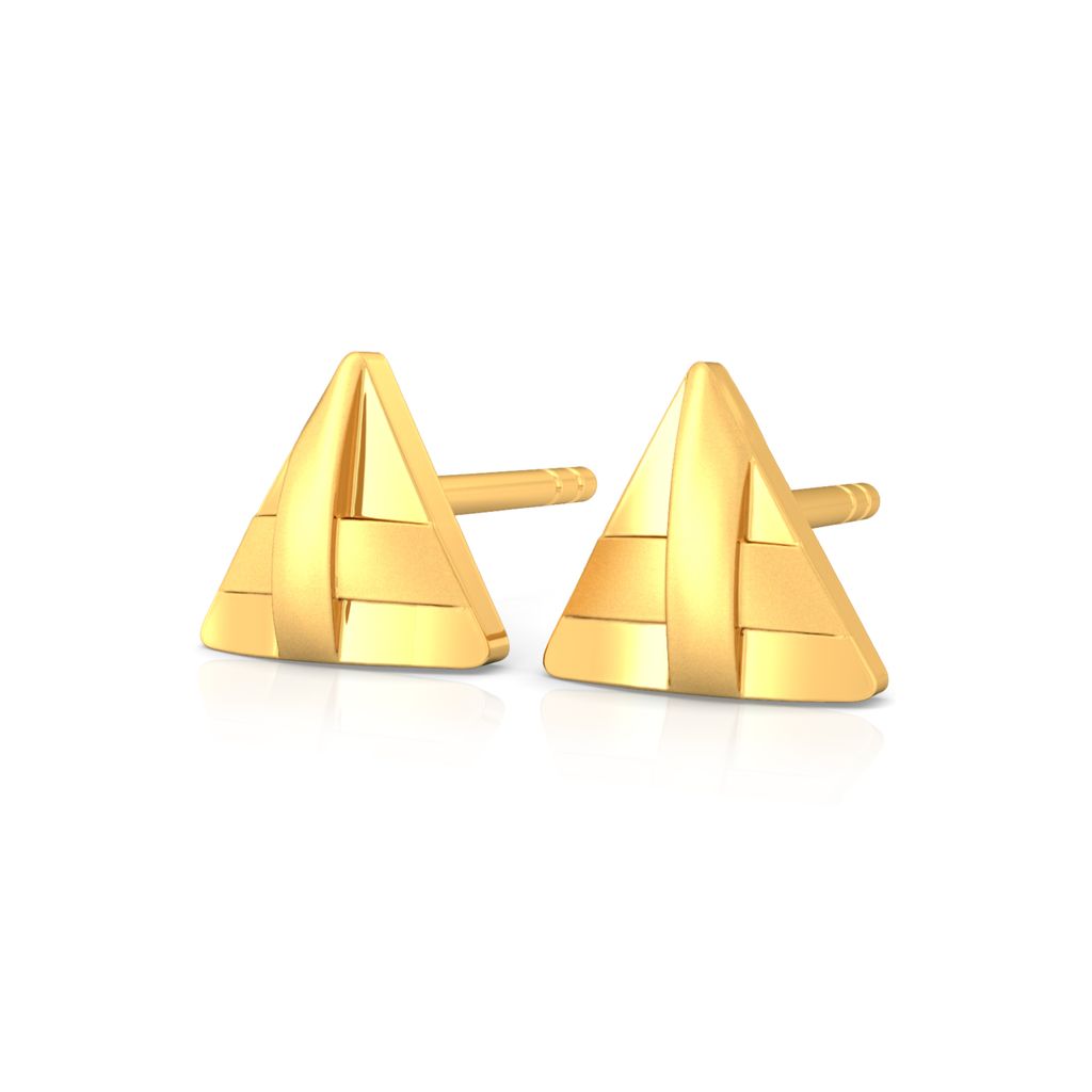 Triangle Trippin' Gold Earrings
