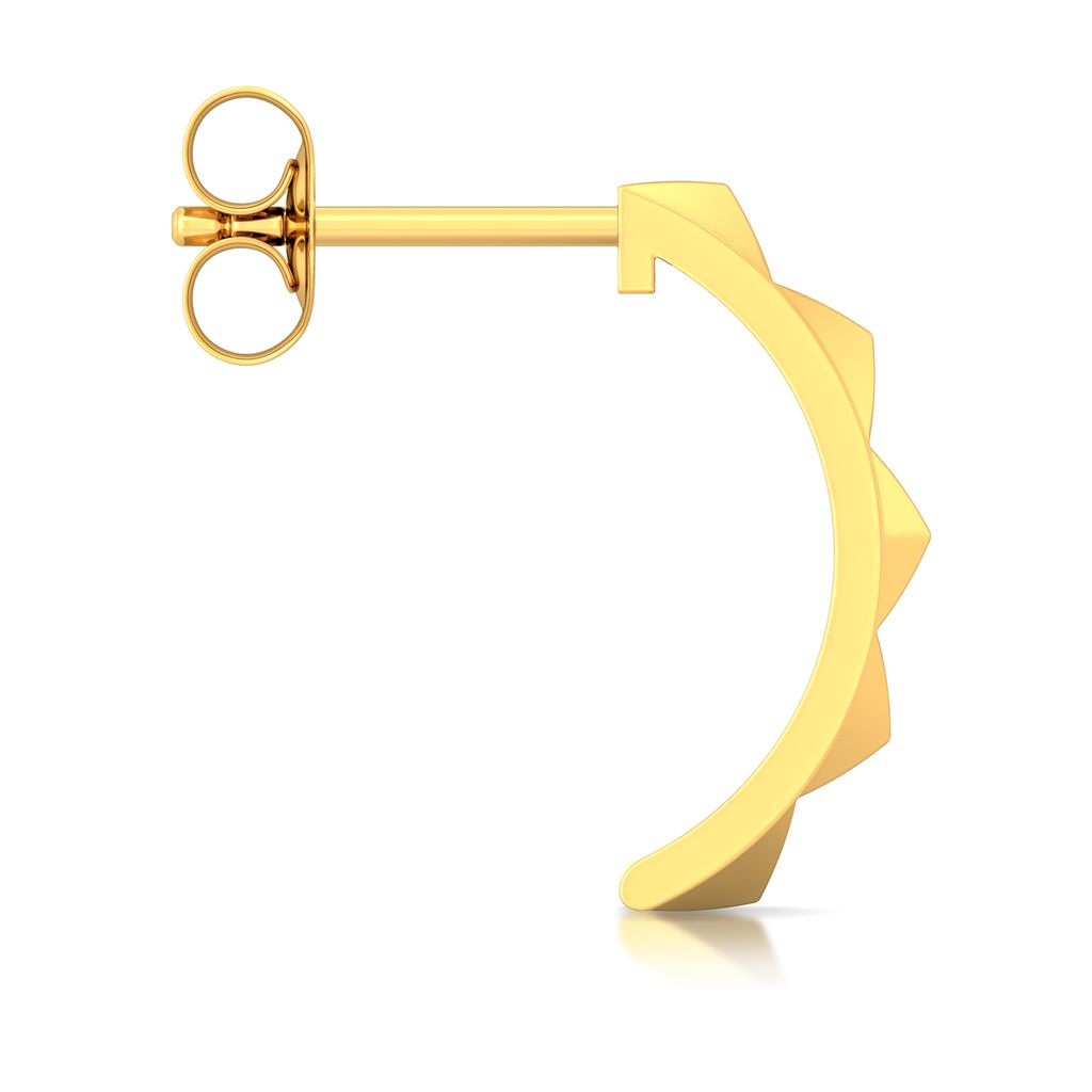 Hoop Terrains Gold Earrings