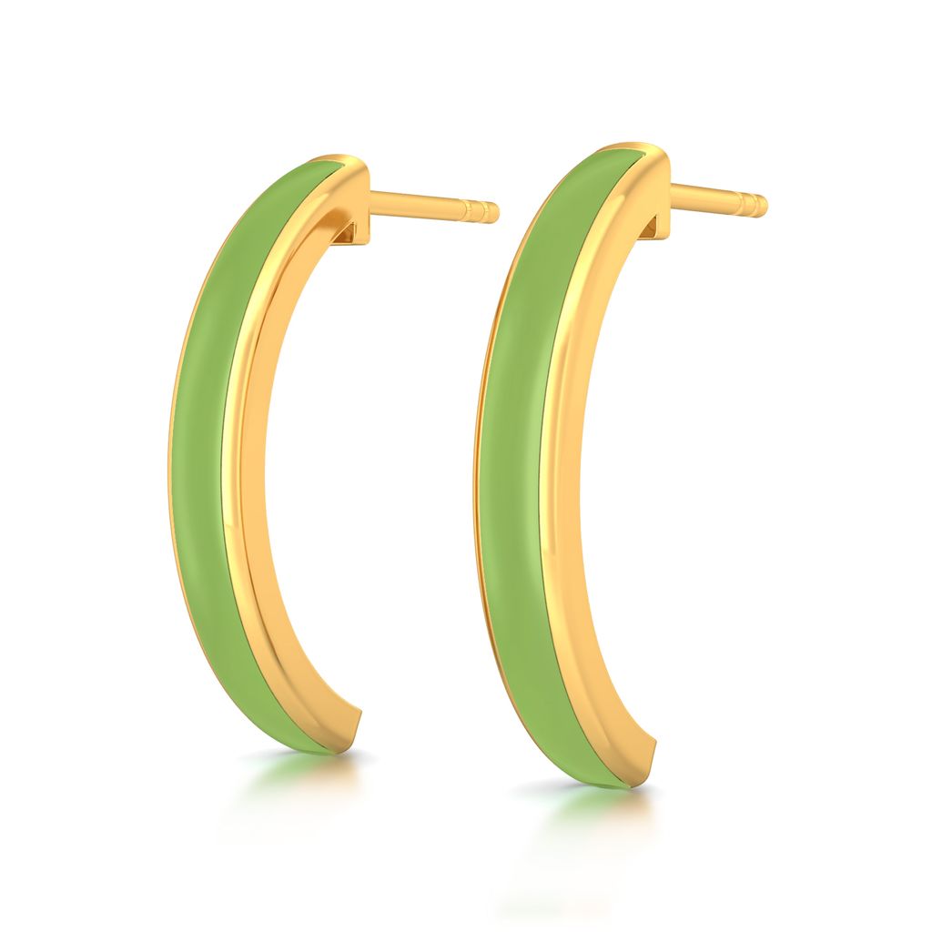 Shamrock Chic Gold Earrings