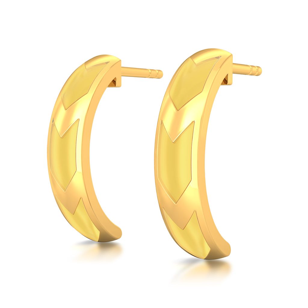 Tribal Fun Gold Earrings