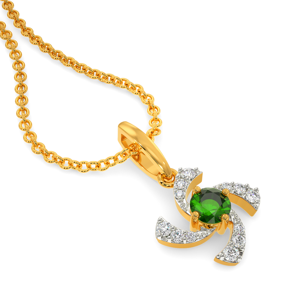 Green Essence Diamond Pendants