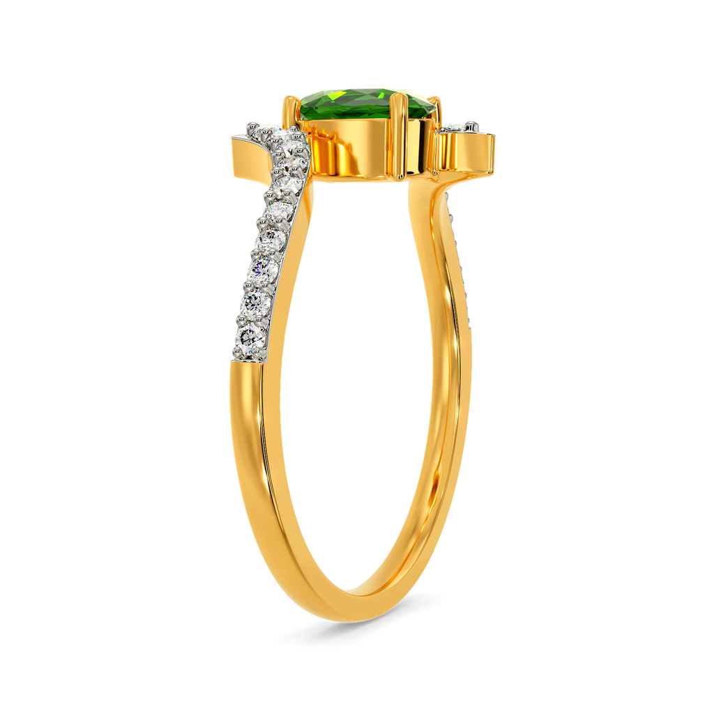 Green Spark Diamond Rings image