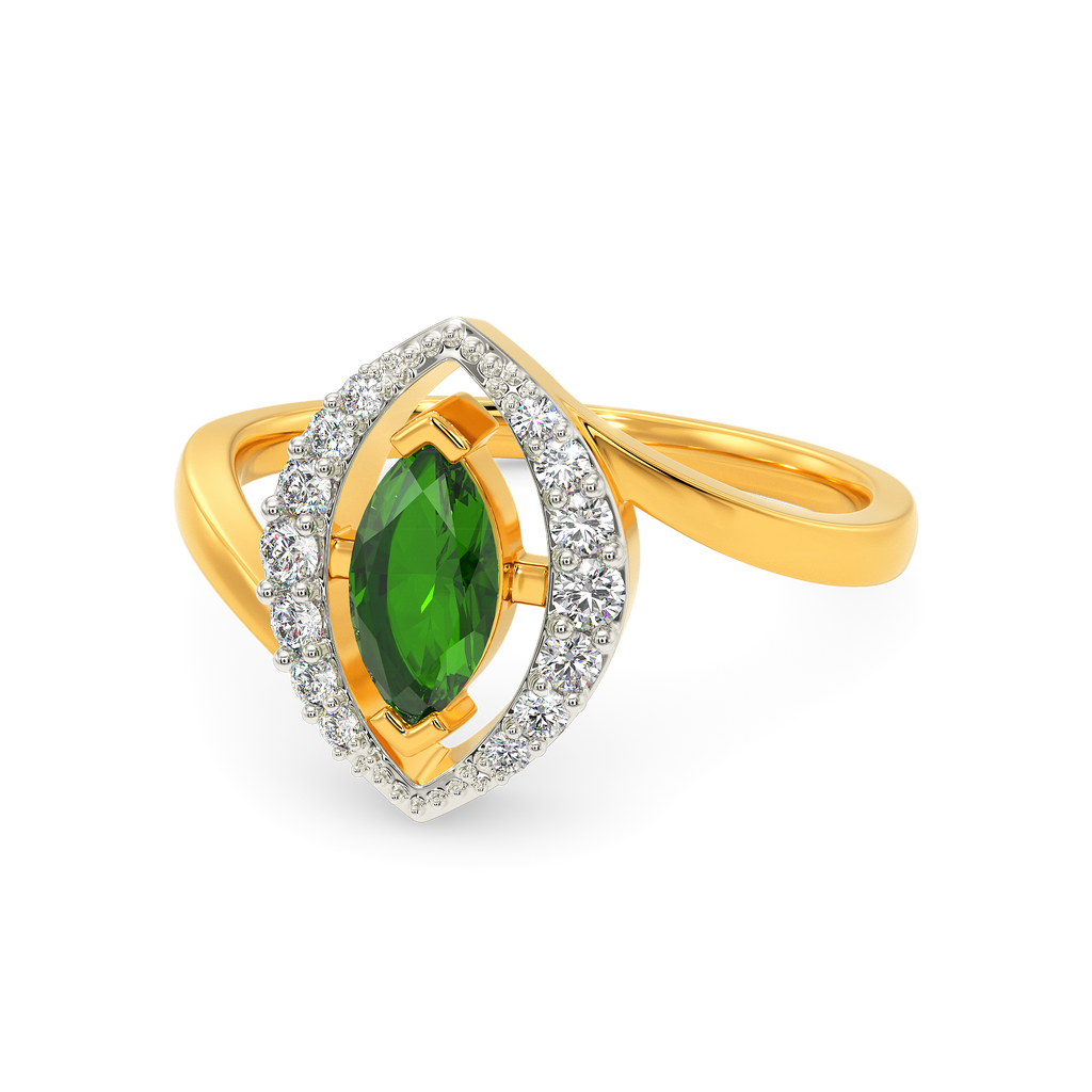 Green Bliss Diamond Rings alternate view 2