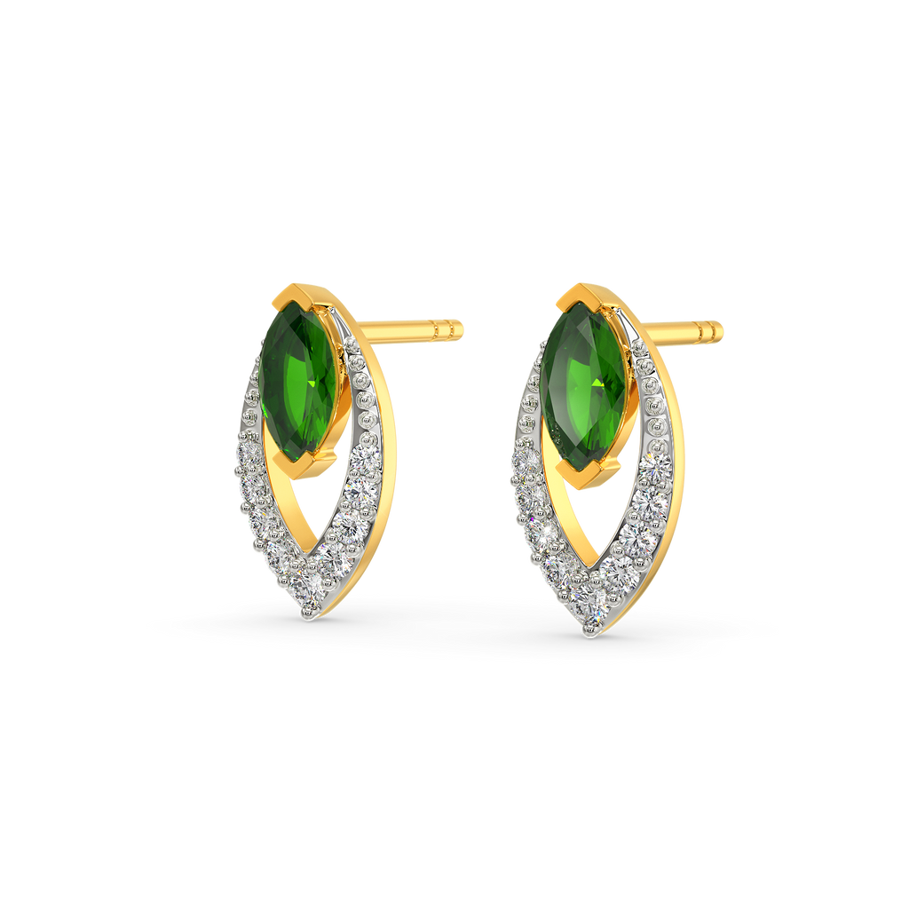 Green Bliss Diamond Earrings