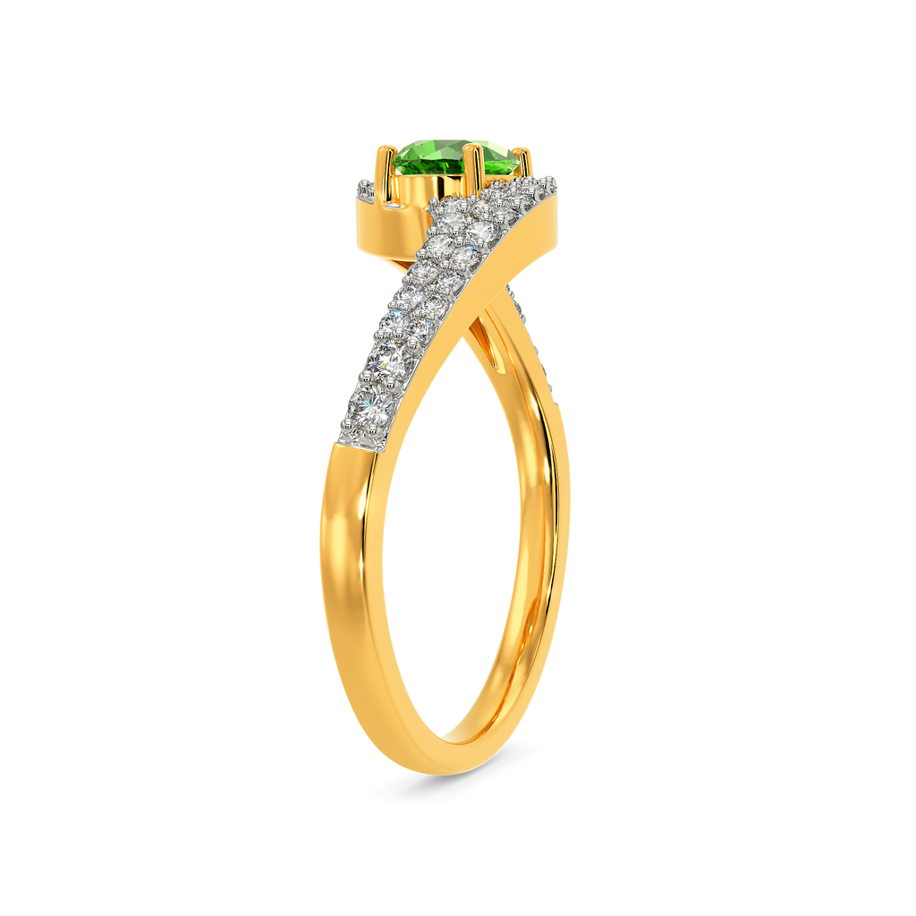 Green Glow Diamond Rings image