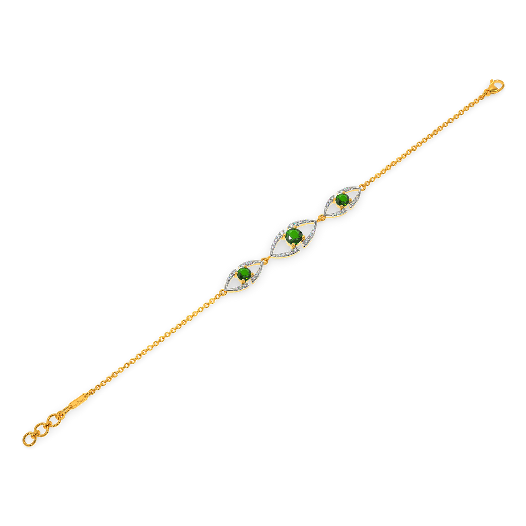 Green Symphony Diamond Bracelets