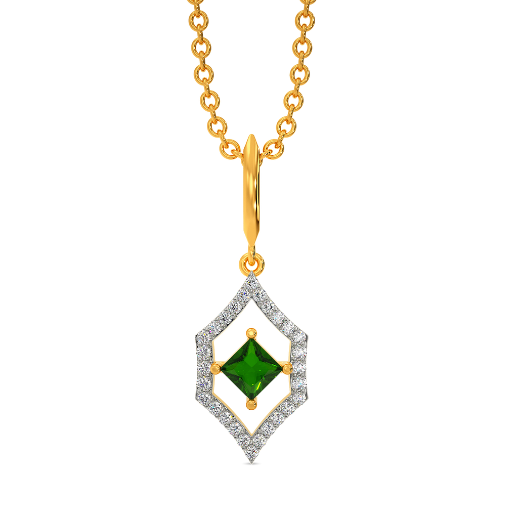 Green At Heart Diamond Pendants