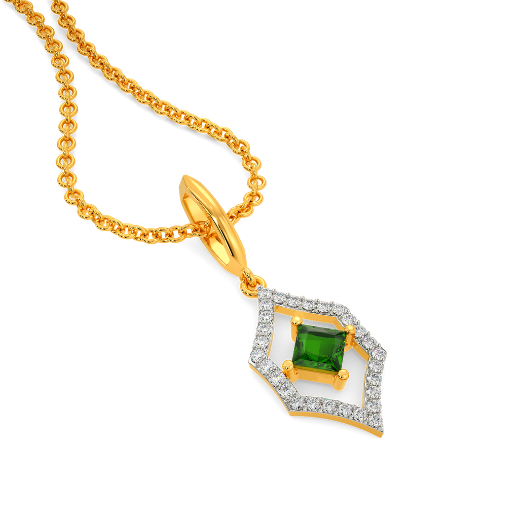 Green At Heart Diamond Pendants