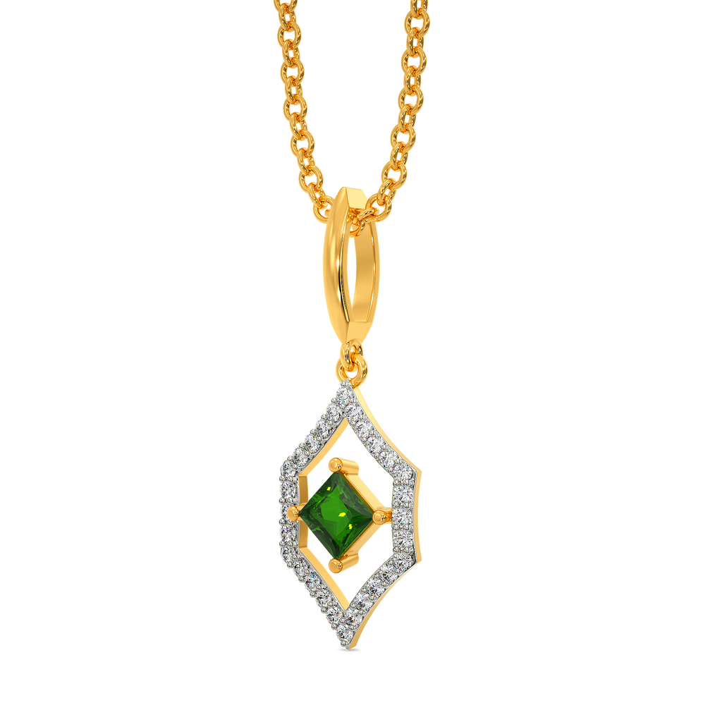 Green At Heart Diamond Pendants