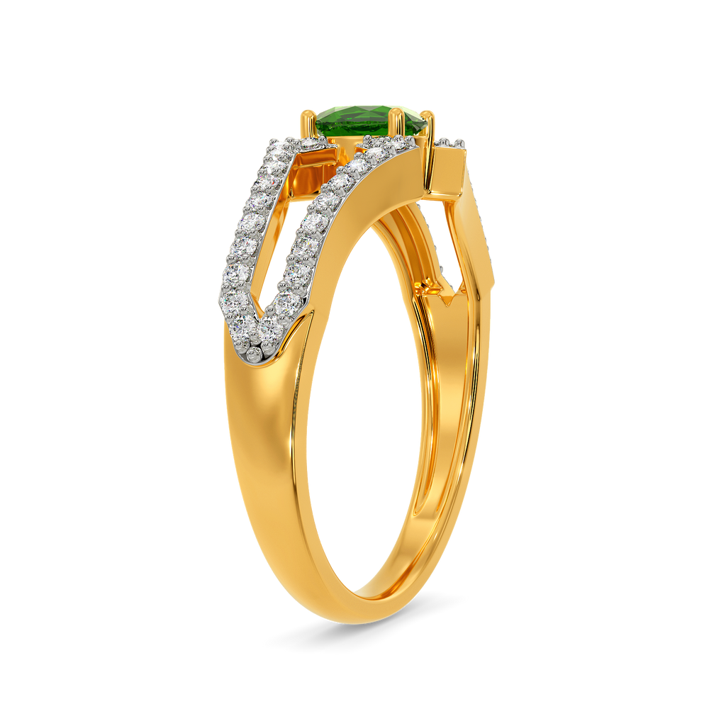 Green Ecstatic Diamond Rings image
