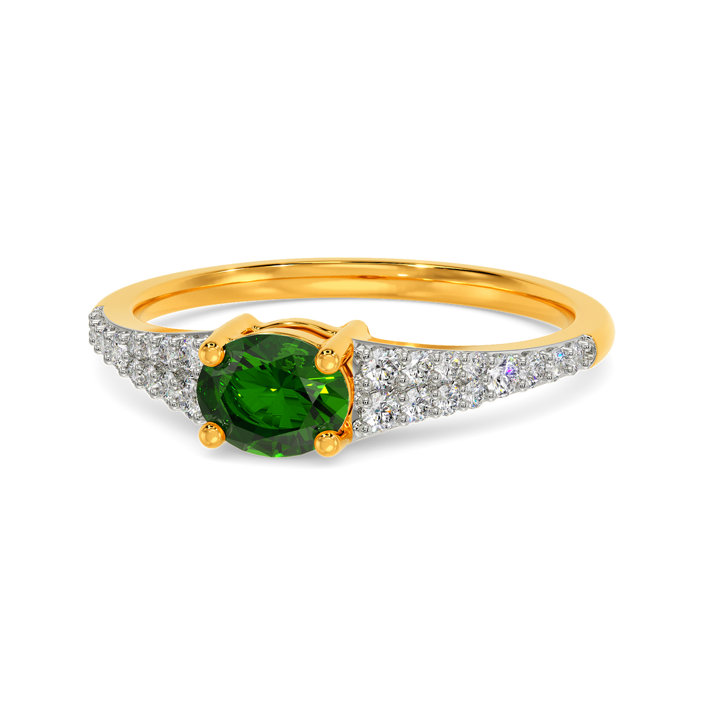 Green Zen Diamond Rings alternate view 2