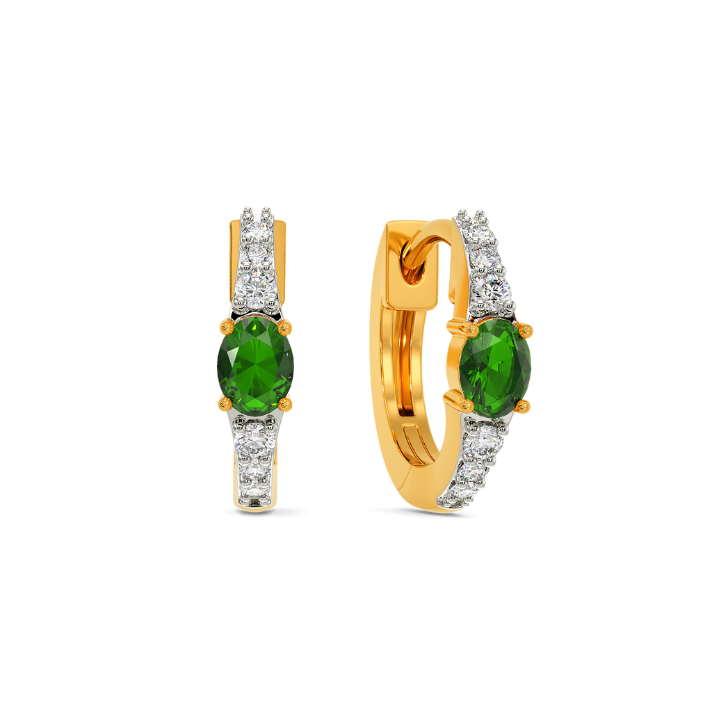 Green Zen Diamond Earrings