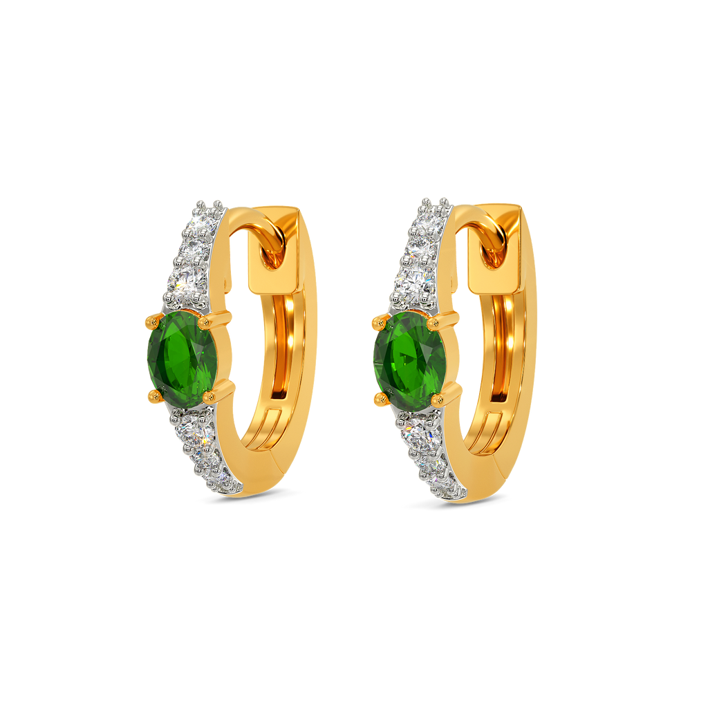 Green Zen Diamond Earrings