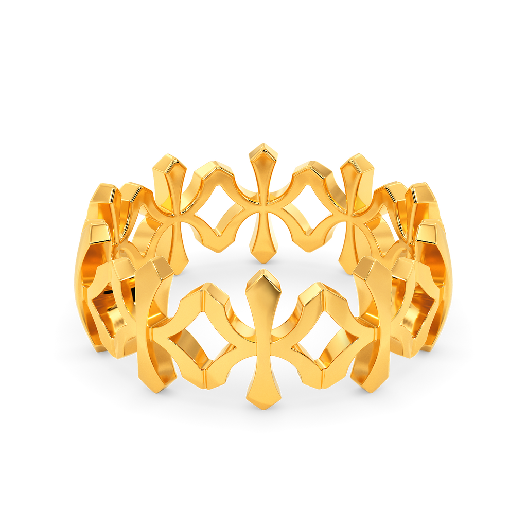 Onyx Veil Gold Rings alternate view 2