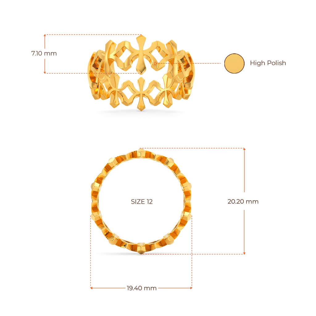 Onyx Veil Gold Rings image