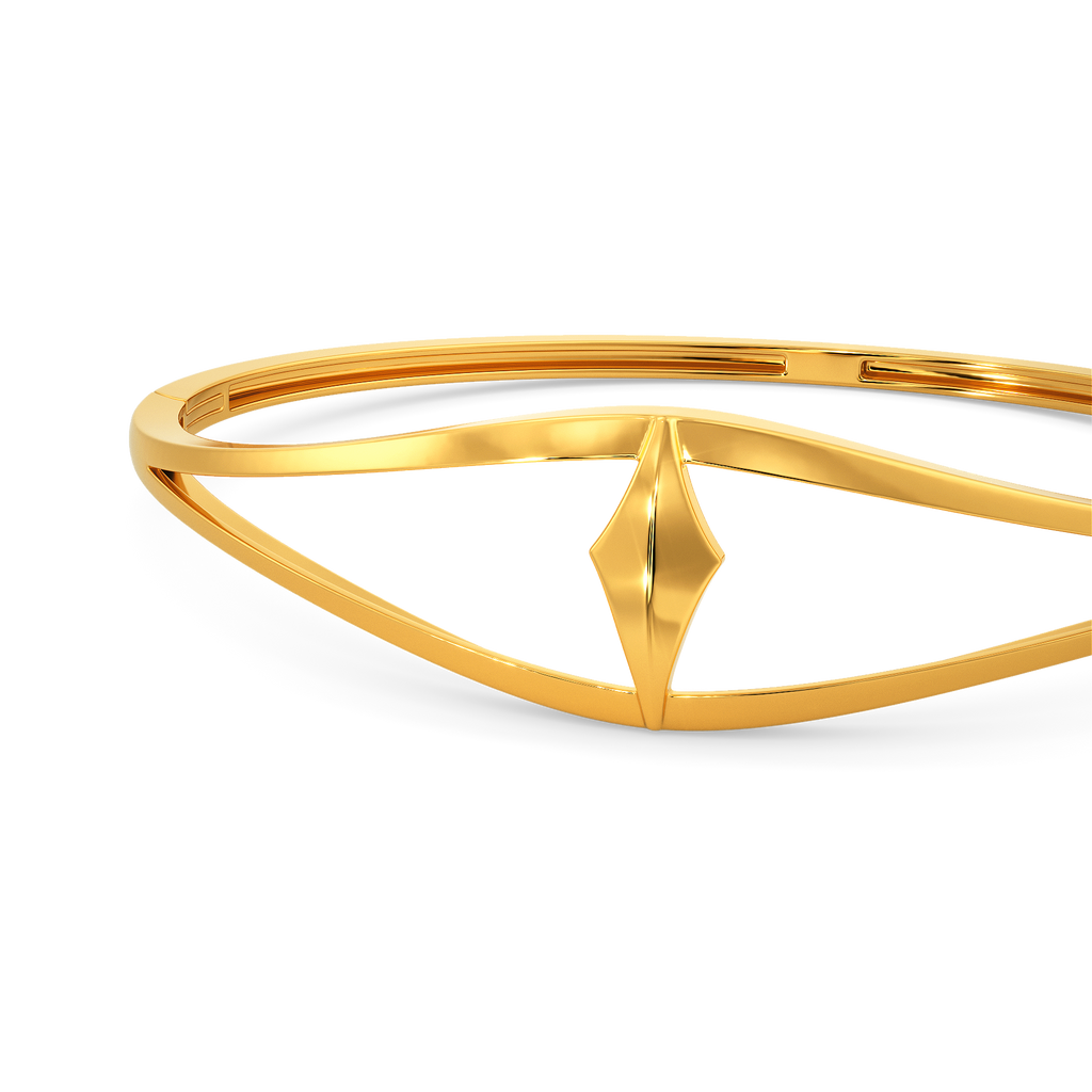 Shadowed Serenity Gold Bangles