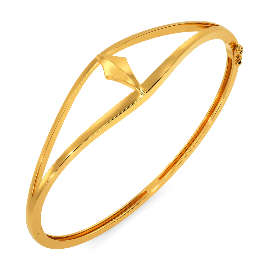 Shadowed Serenity Gold Bangles