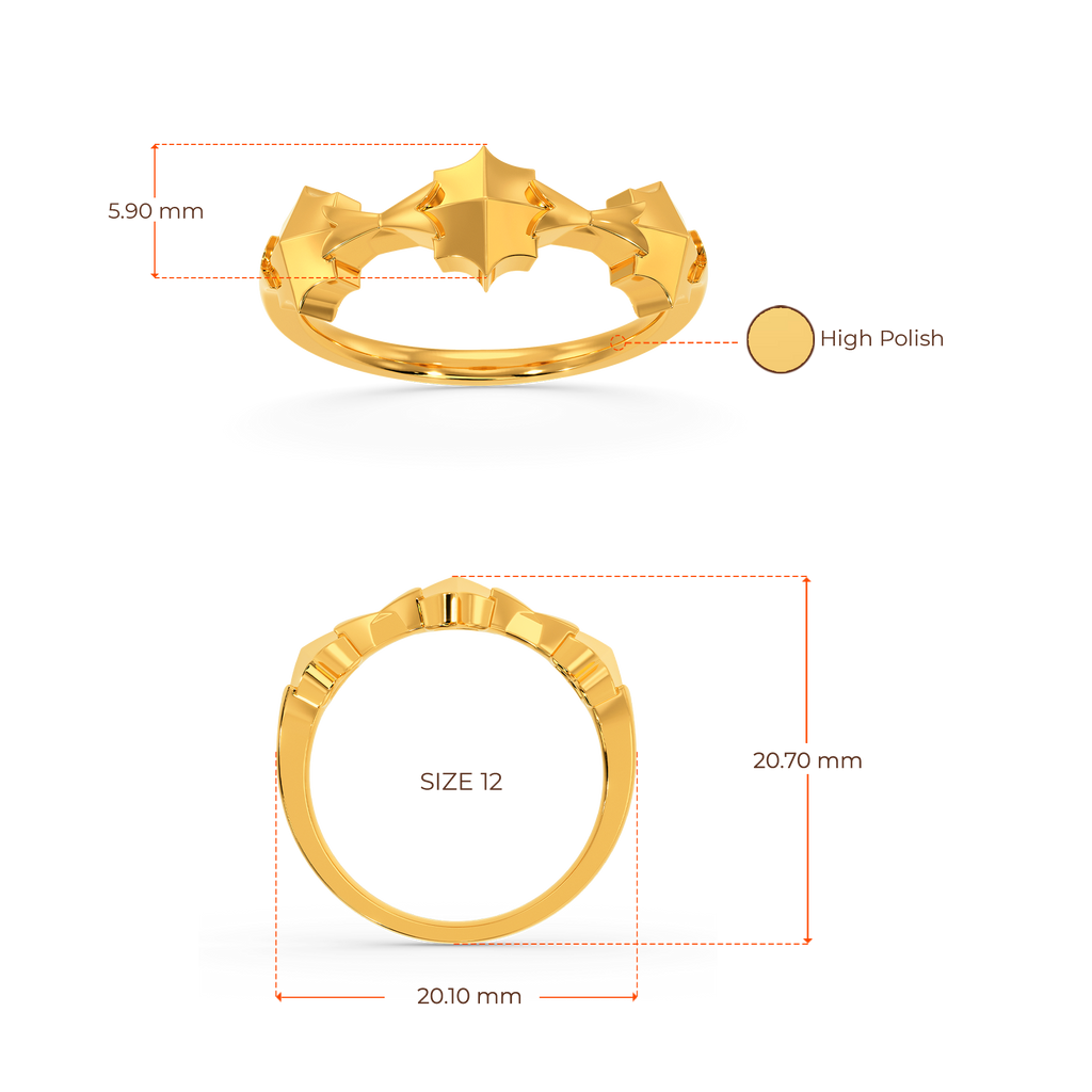 Crimson Moons Gold Rings image
