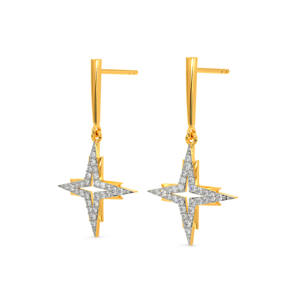 Whispering Willow Diamond Earrings