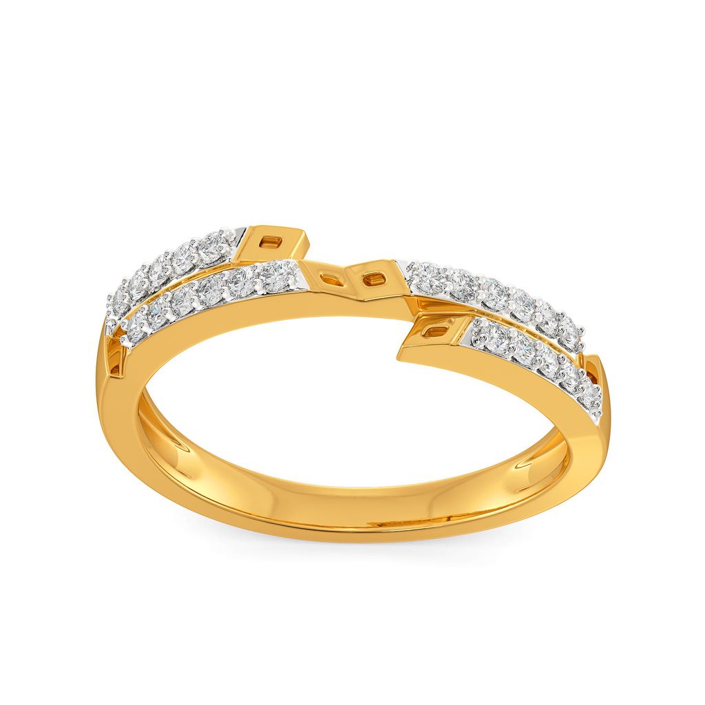 Sleek Segments Diamond Rings alternate view 3