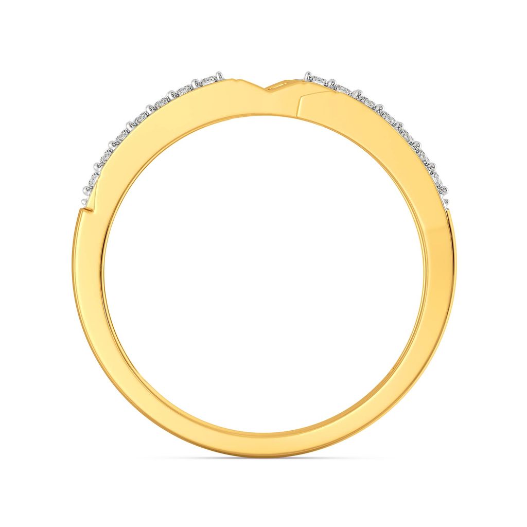Sleek Segments Diamond Rings image