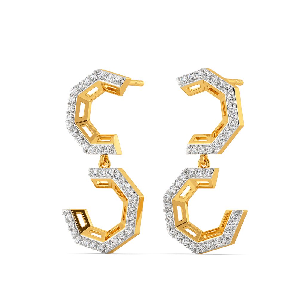 Mystic Symmetric Diamond Earrings