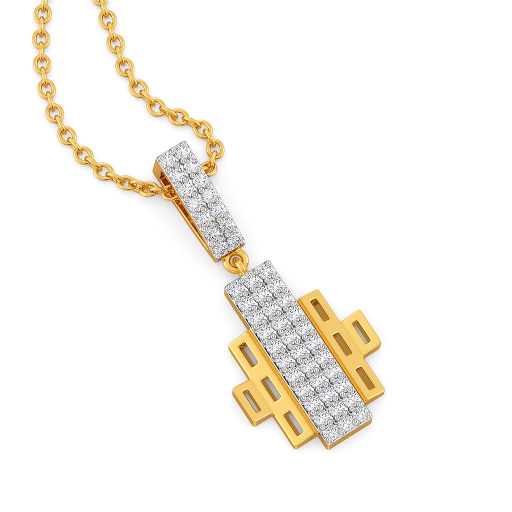 Frieze Frenzy Diamond Pendants