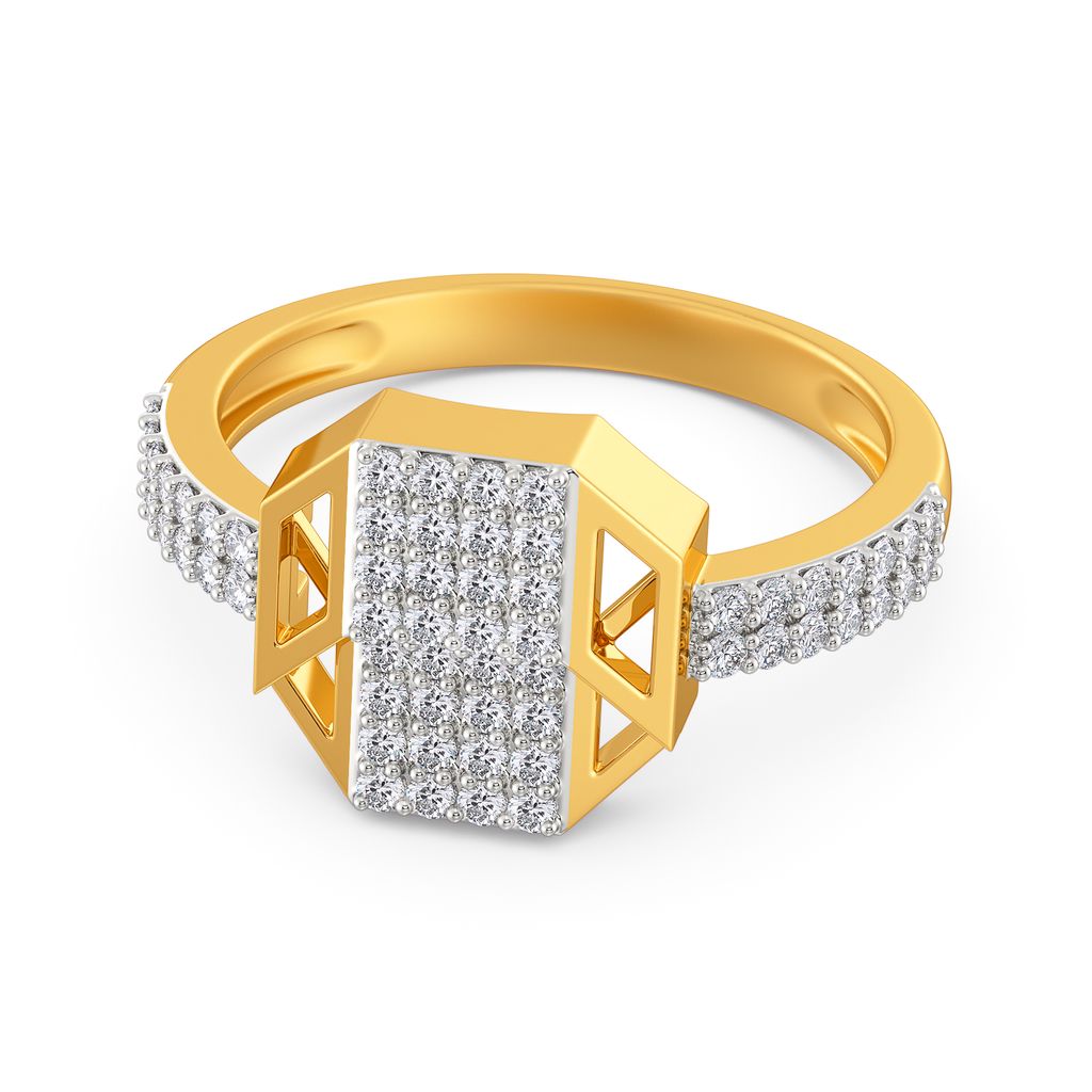 Parallel Points Diamond Rings alternate view 2