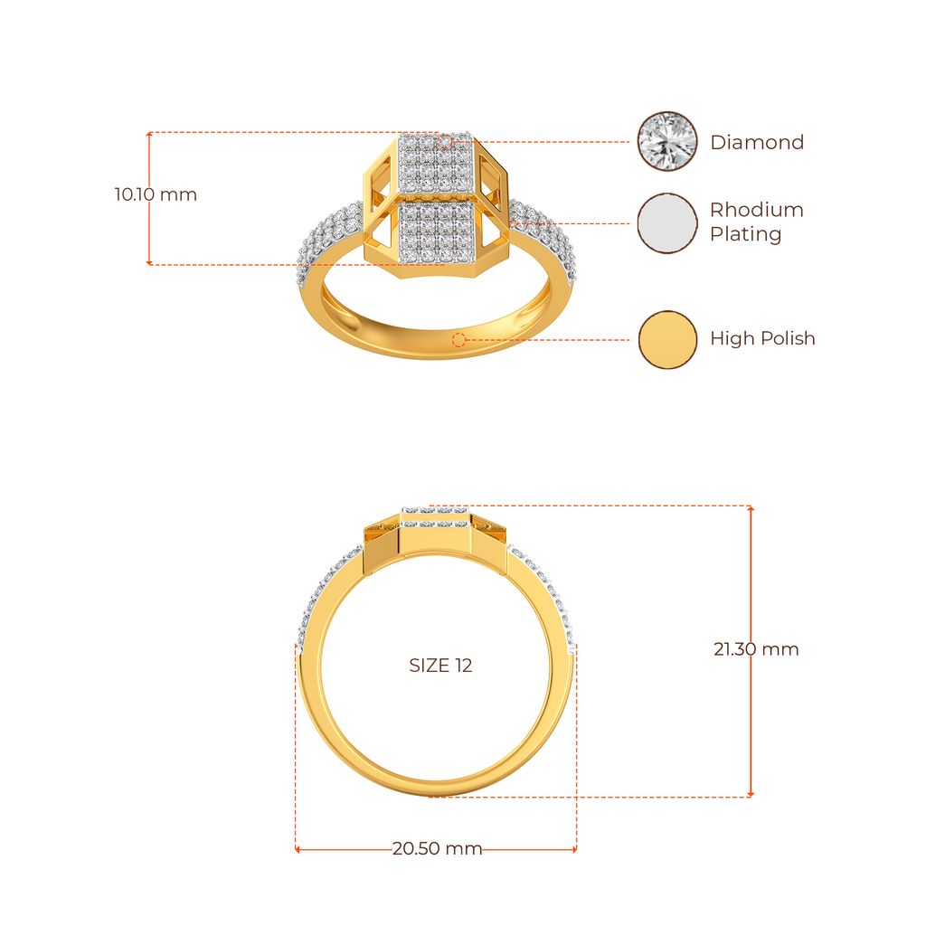 Parallel Points Diamond Rings image