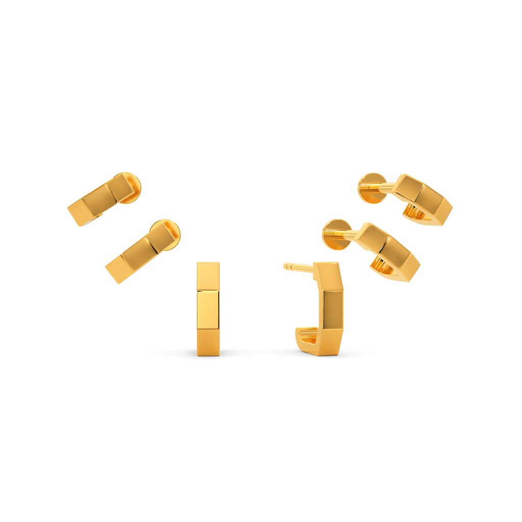 Breaking Barriers Gold Earrings