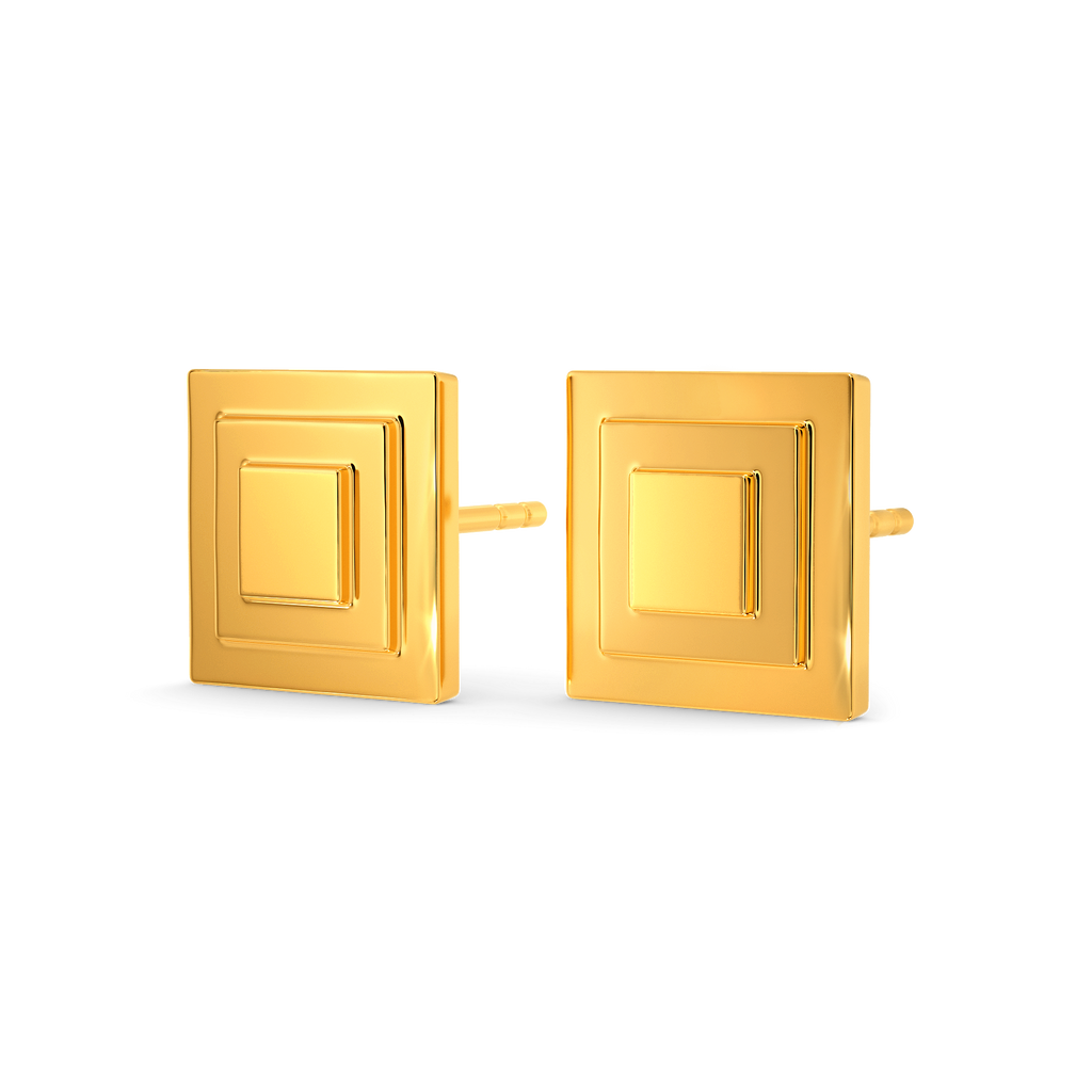 Defying Norms Gold Earrings
