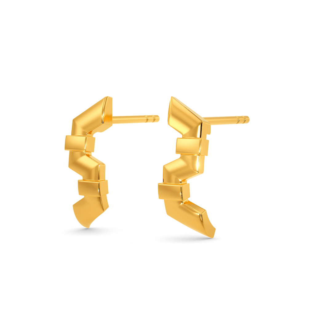 Fluid Fusion Gold Earrings
