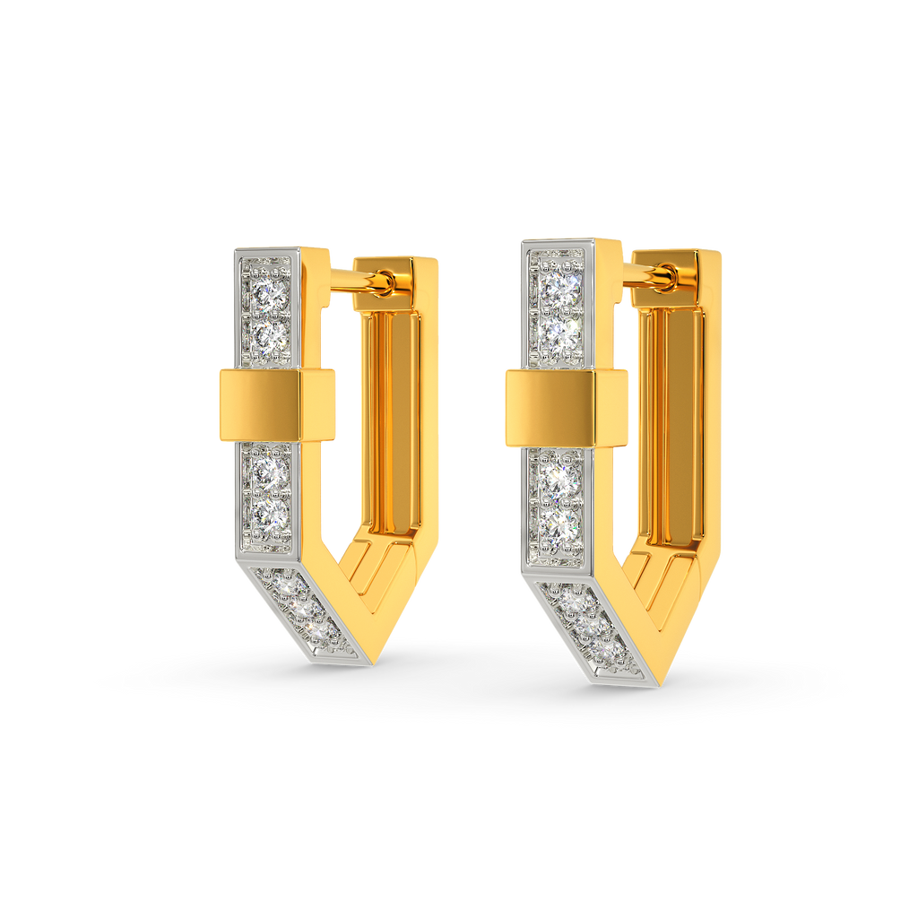 Paradigm Shift Diamond Earrings