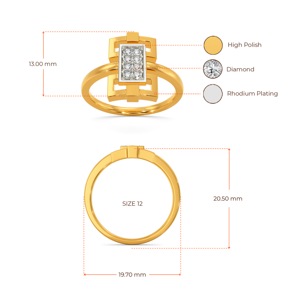 Offbeat Unity Diamond Rings image