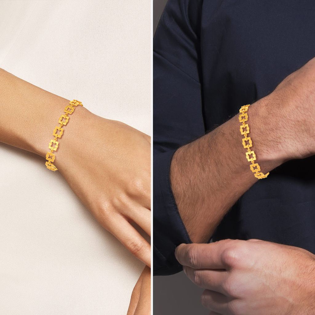 Fluid Fusion Gold Bracelets