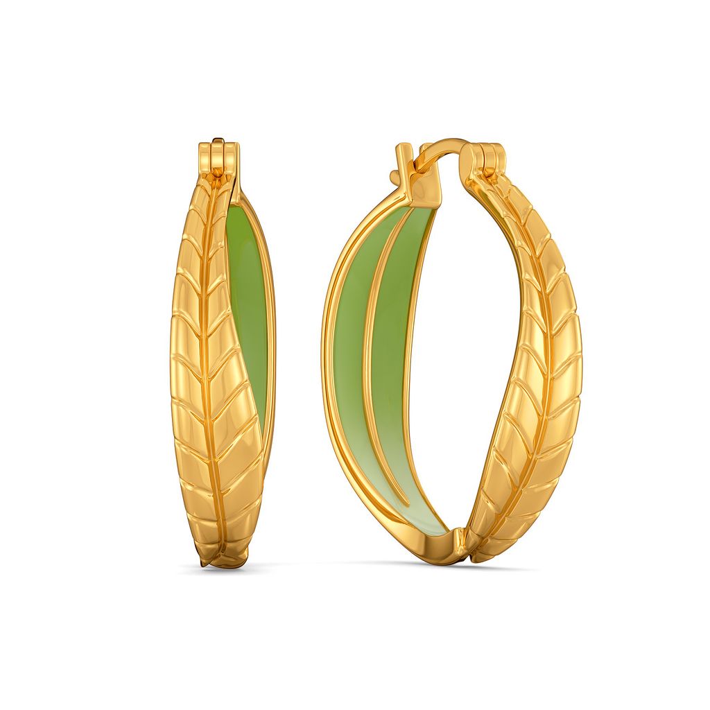 Leaf Land Gold Earrings